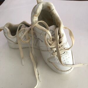 Reebok - SHAQ.  Classic White Sneakers size 10 children. Could use a better wash